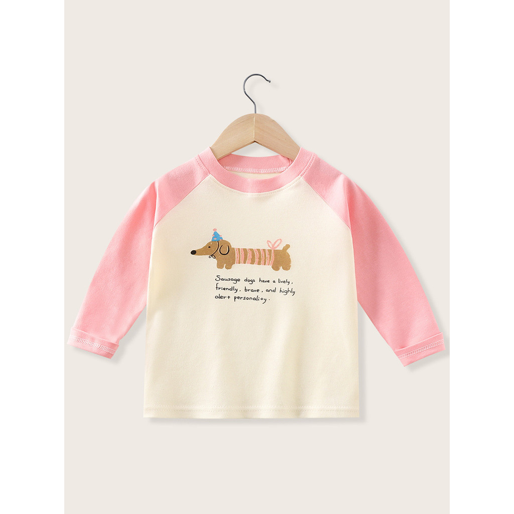 Infantil início do outono roupas crianças de manga comprida camiseta meninos meninas bebê Bottoming topo primavera outon