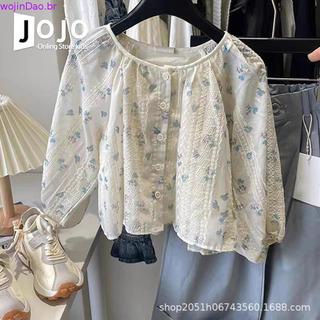 Roupas Infantis 2023 Primavera Novas Meninas Manga Bolha Boneca Csa Simples Solta