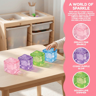 Bolas De Alívio De Estresse De Cubo De Gelo Mole De 4.5 Cm Para Crianças E Adultos Brinquedo Relaxante De Schylling