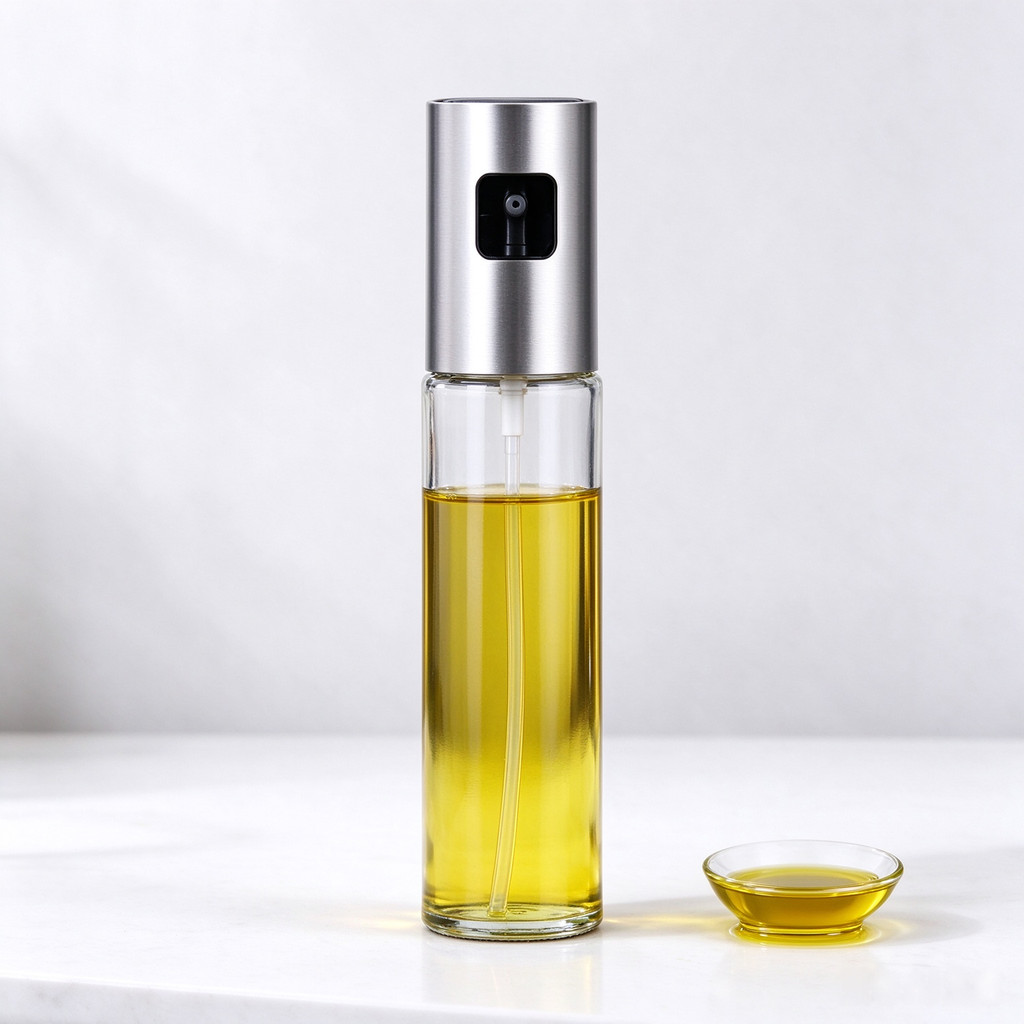 Spray Pulverizador Vidro Inox Borrifador Azeite salada 100ml Vinagreessenciais De Cozinha Promoções