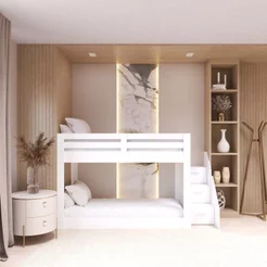 Beliche Montessoriano Solteiro Adulto Star Plus Casatema MadeiraOriginals Branco