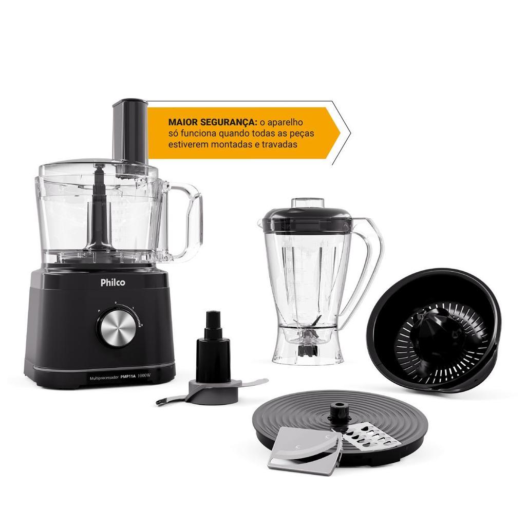 Multiprocessador Philco Concept 1000W 5 em 1 Preto PMP11A · foto 2