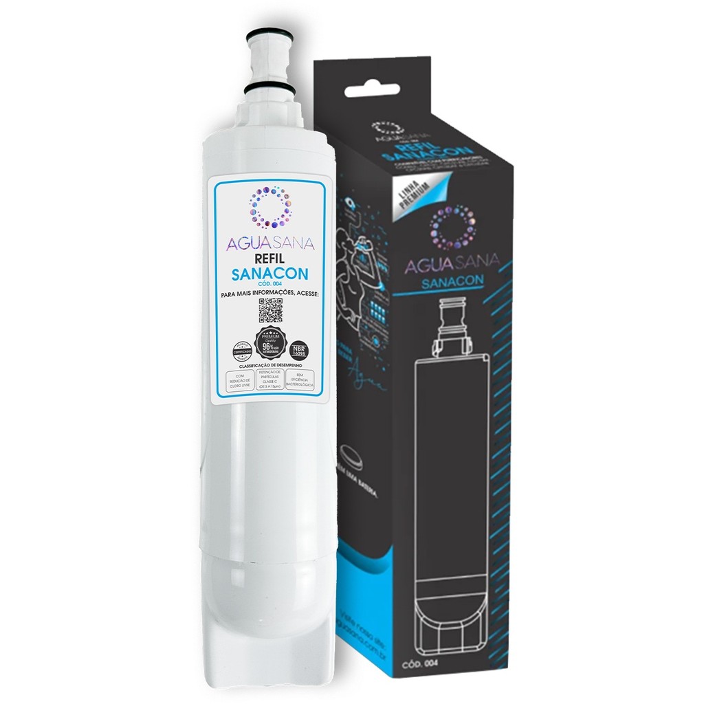 Refil Filtro Consul Compatível CPC31 CPB34 PCP30 Sanacon Linha Premium Purificadores Consul Ação Antimicrobiana