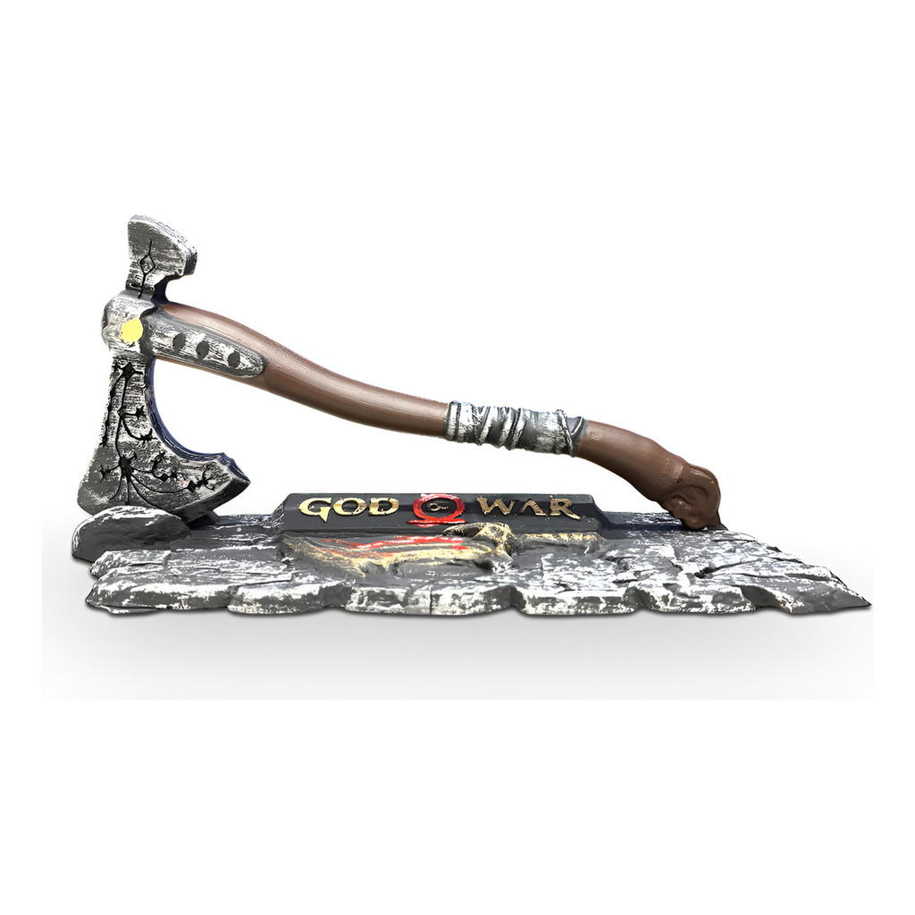 Machado Leviathan God Of War Kratos Com Base Leviatã Boneco