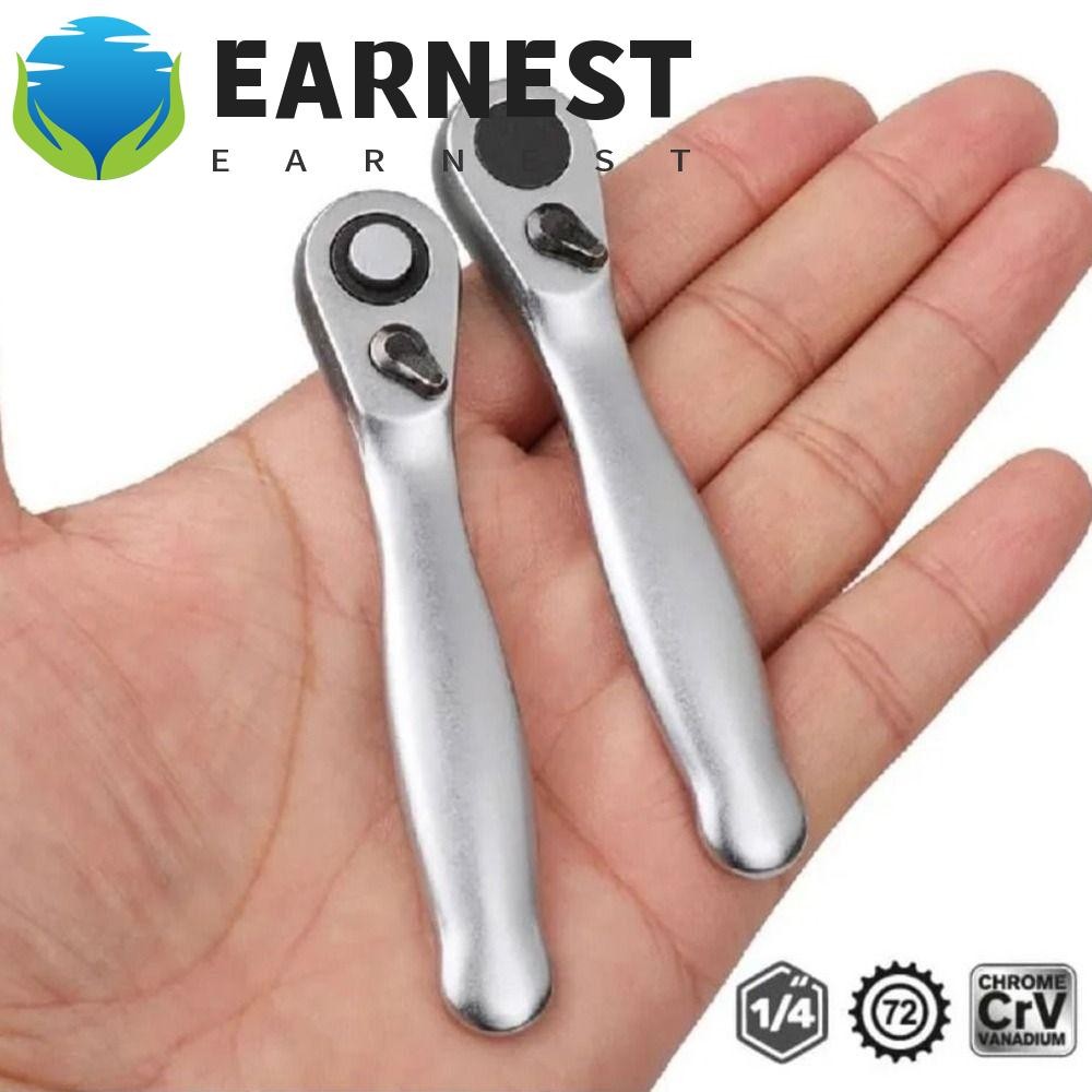 Chave De Alça De Catraca EARNEST 1/4 Drive , Mini De 72 Dentes De Liberação Rápida , Design Reversível em Oferta na Shopee