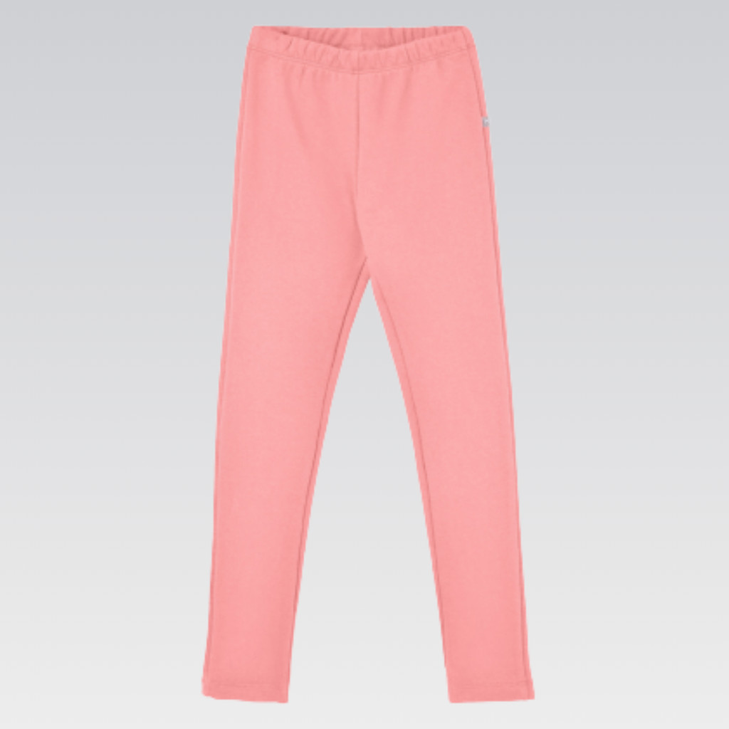 Calça Legging Infantil Menina HERING Original Roupas Femininas Moletom Peluciado Conforto Estilo