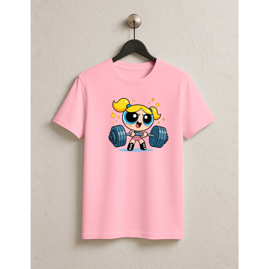 Camisa Blusa Feminina Docinho Camiseta Academia Barra Fitness Super Poderosa Lançamento Oferta Trevix!!