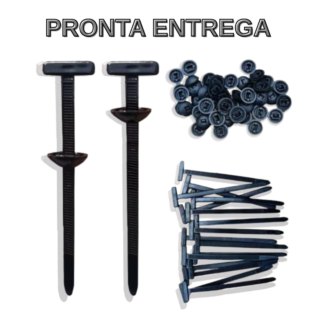 Kit Cinta Plástica Fivela Nylon Fita Auto Travante para Uso Universal Automotivo - PRONTA ENTREGA em Oferta na Shopee