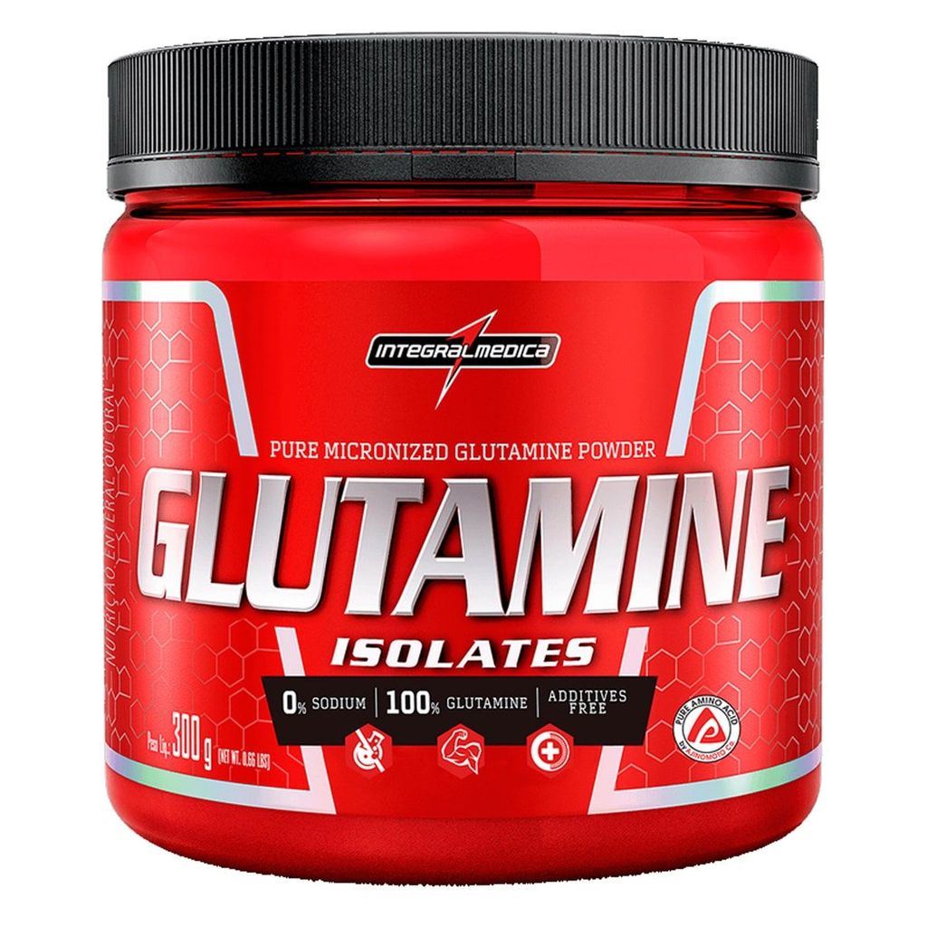 Combo 3 Glutamina Powder Isolate - Natural 300g - Integralmédica