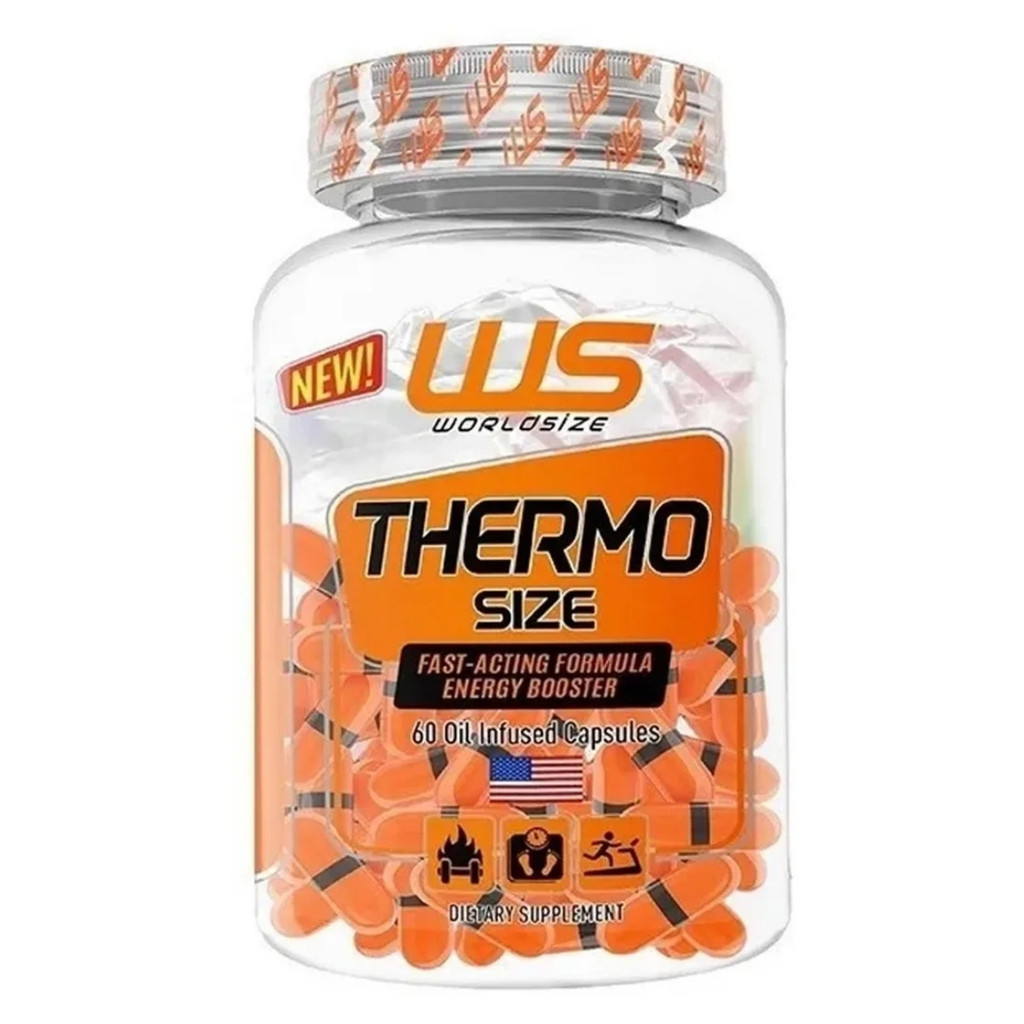 Thermo Size Pote Com 60 Cápsulas Worldsize em Oferta na Shopee