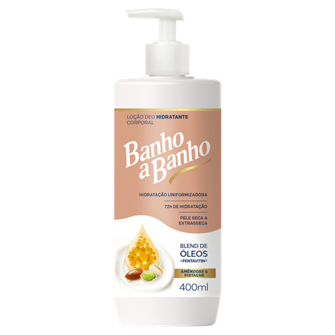 Loção Deo Hidratante Corporal Banho A Banho Amêndoas & Pistache Com 400ml
