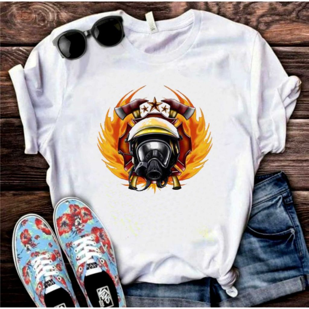Camisa Bombeiro  Blusa 0017 T-Shirt Camiseta  Blusa Feminina ou Masculina Unissex DR