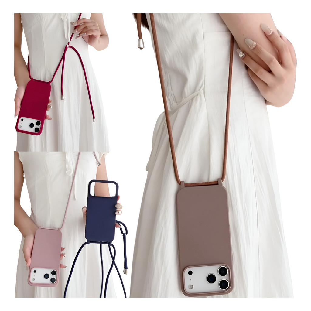 Capinha Case Com Alça Cordão Para iPhone 17 Pro Air Promax em Oferta na Shopee