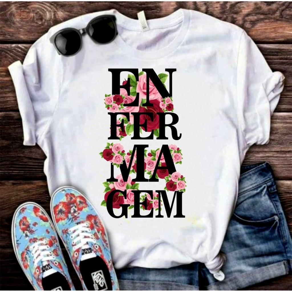 Camisa Tecnico de Enfermagem Enfermeira Enf Blusa 103 T-Shirt Camiseta  Blusa Feminina  Unissex DR