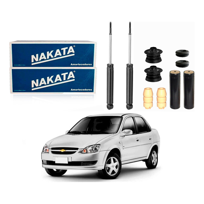 Kit Amortecedor Traseiro, Corsa Classic 1.0 2011 A 2018