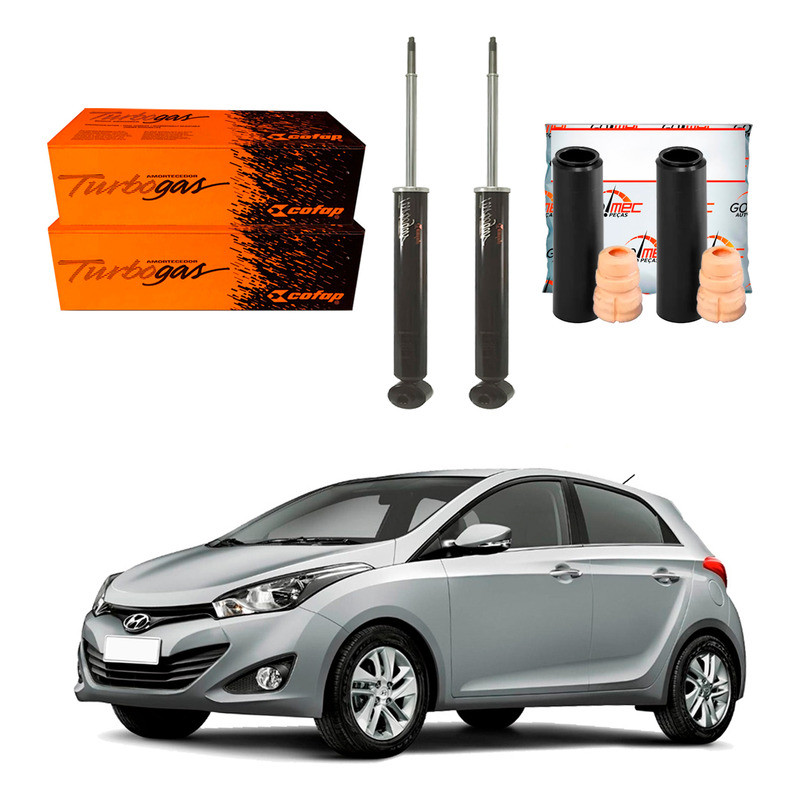 Kit Amortecedor Traseiro, Hb20 1.0 1.6 2012 A 2015 em Oferta na Shopee