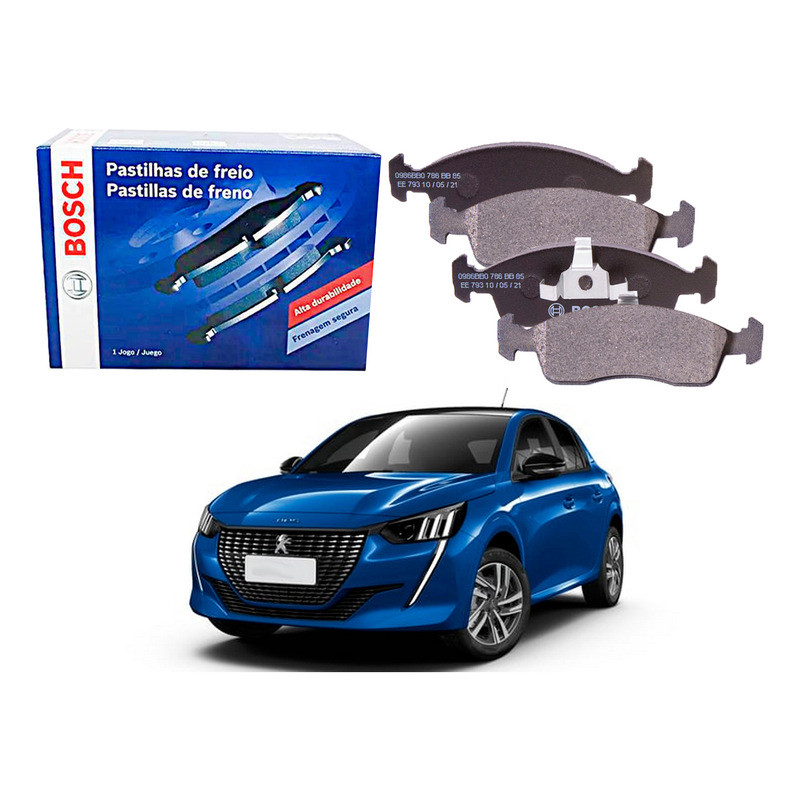 Pastilha Freio Dianteira Bosch 208 1.6 2020 A 2022 em Oferta na Shopee