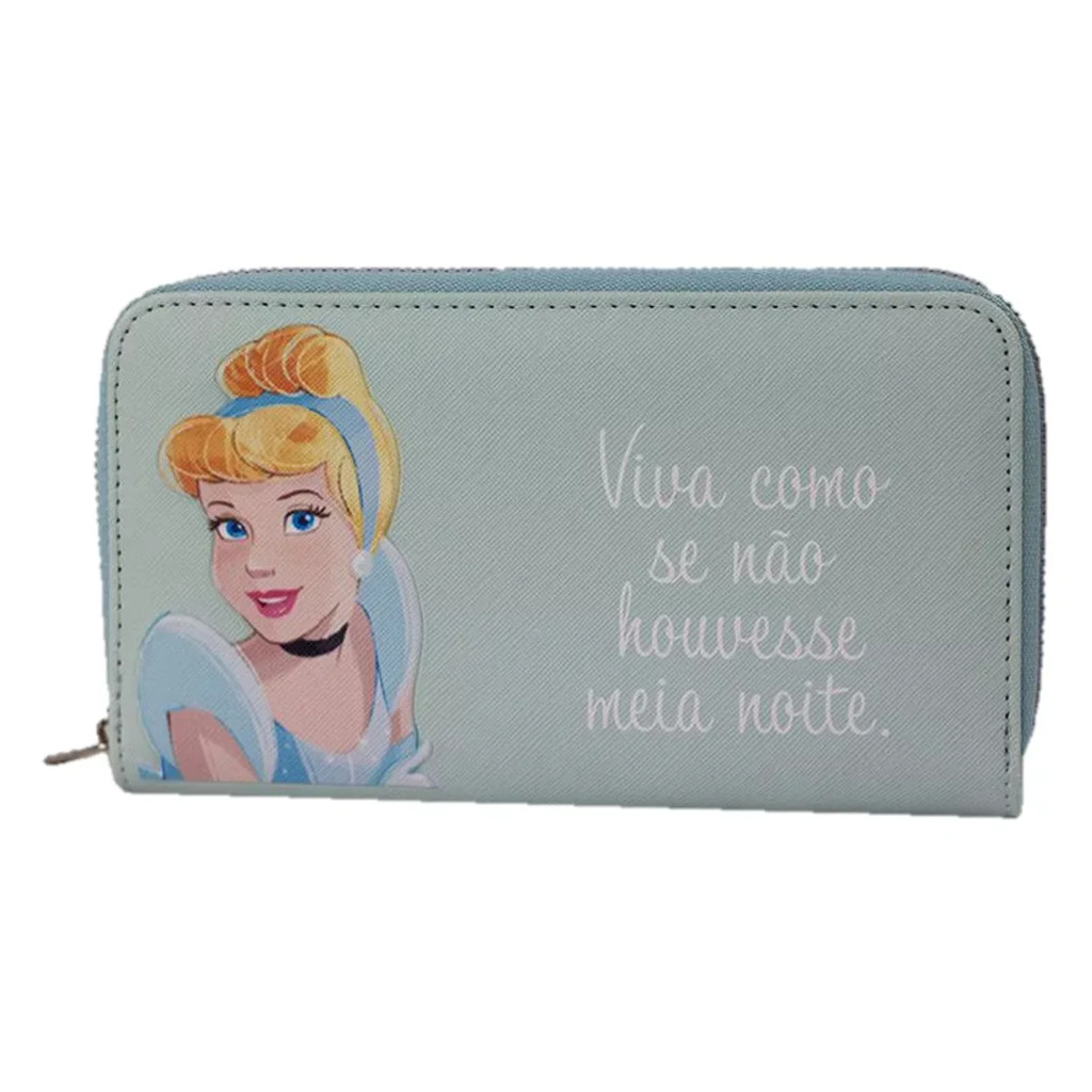 Carteira Princesa Cinderela Disney Zona Criativa Verde