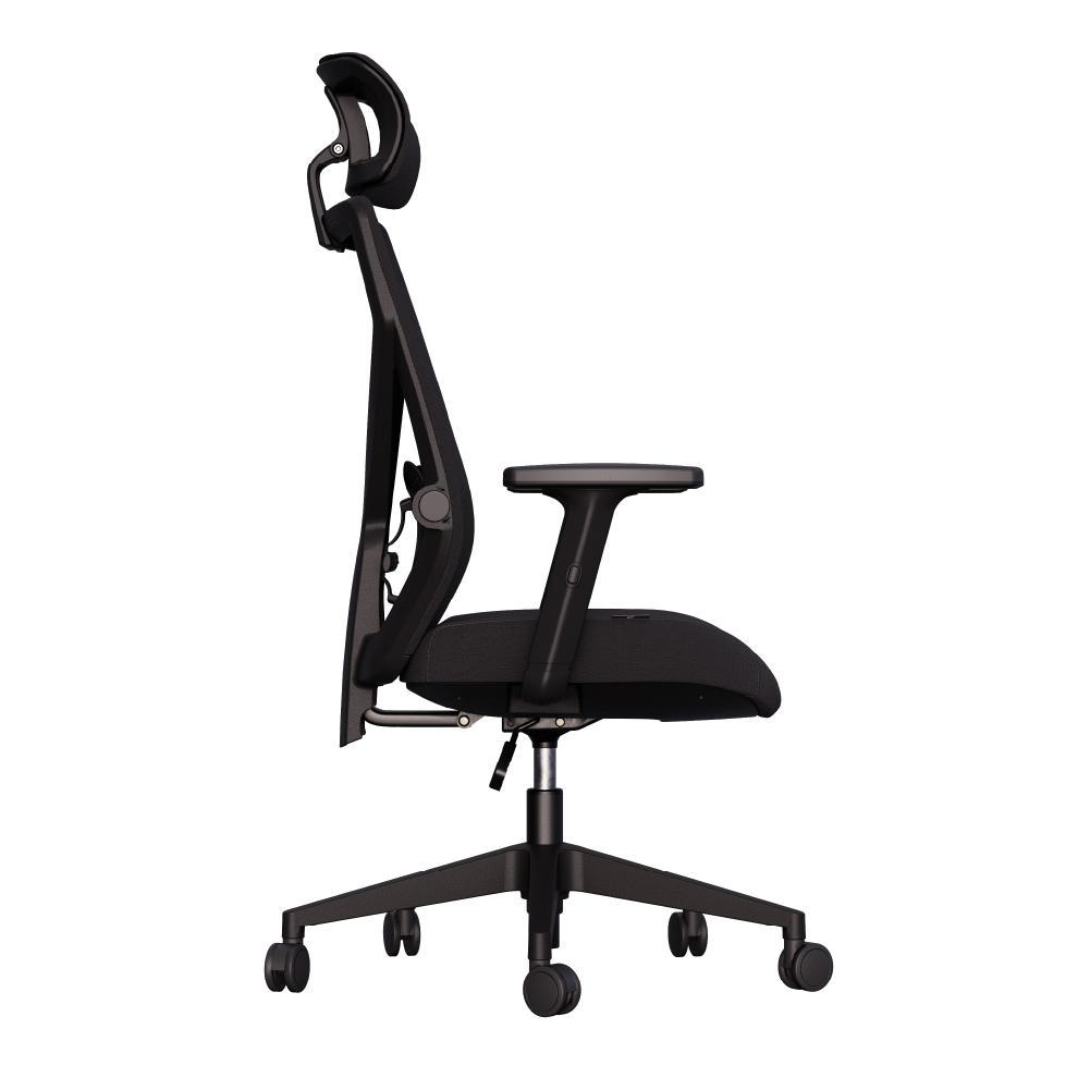 Detalhes do Cadeira de Escritório Ergonômica Albari com Encosto Mesh, Apoio Lombar Ajustável e Altura Regulável