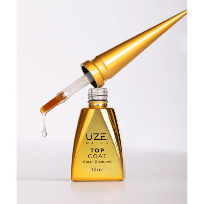 Top Coat Clear Diamond 12ml Uze Nails