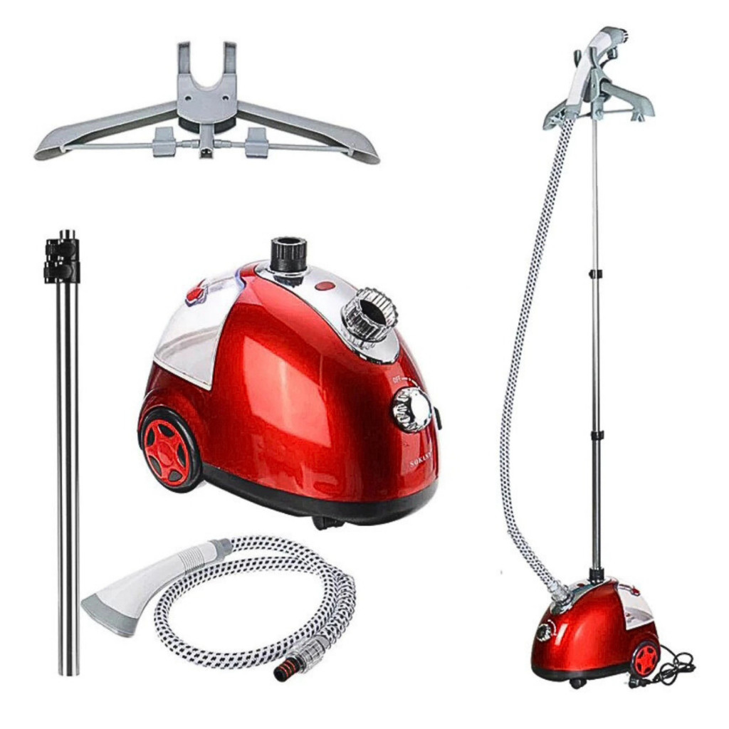 Steamer Vaporizador Passador De Roupas Vermelho 2000W