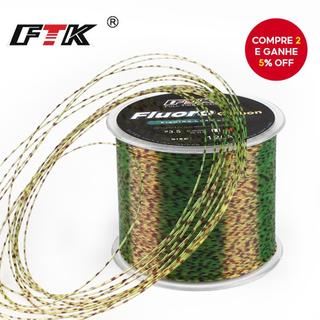 Linha De Pesca 120M Condutor De Monofilamento De Fibra De Carbono Revestido De Fluorocarbono Resistente Ao Desgaste , Ad