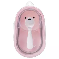 Pote Porta Papinha Hermético com Colher Bear Rosa Plasútil