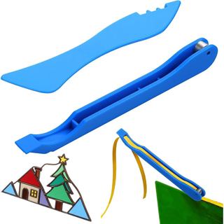 2 Peças de Aplicador Manual de Folha para Vitral, Kit de Ferramentas para Aplicação de Folha de Cobre em Vitral, Ferrame