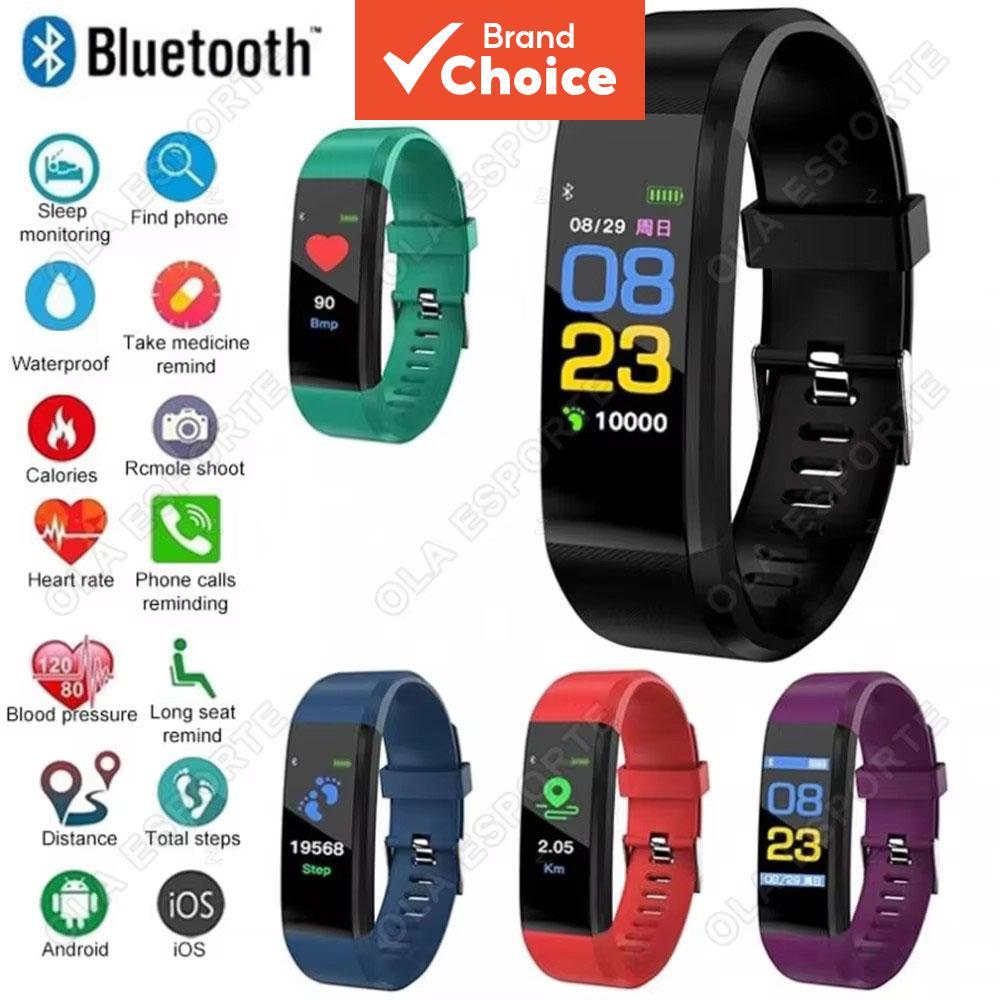 Nova Pulseira Fitness Inteligente à Prova d’Água com Monitor de Pressão Arterial e Frequência Cardíaca, Compatível com