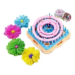 Aparelho Tear P/ Fazer Flor Flores Bordado Aplicação Crochê