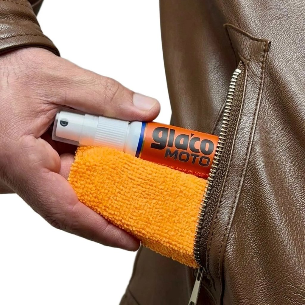 REPELENTE DE ÁGUA P/ VISEIRAS DE CAPACETE GLACO MOTO SOFT99 — imagem 2 de 2