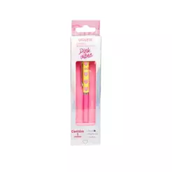 Caneta Coração Pink Vibes - Tinta Azul Caixa com 1 unidade Leoarte Leo&Leo Leonora - 97912