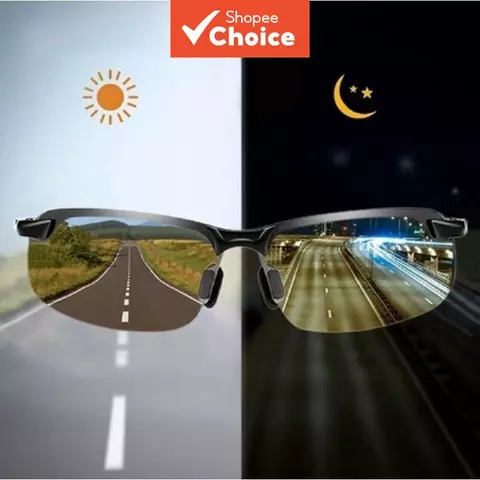Óculos De Sol Fotocromáticos Polarizados Masculinos Uv400 Dia Noite Condução Pesca Antirreflexo