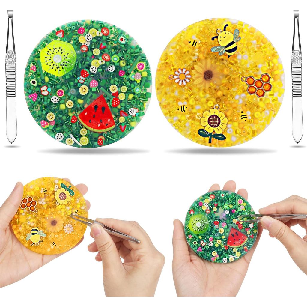 2 Brinquedos Anti-Estresse para Picotar a Pele, Almofada de Silicone com Pinça, Brinquedos para Puxar Cabelo para Alívio