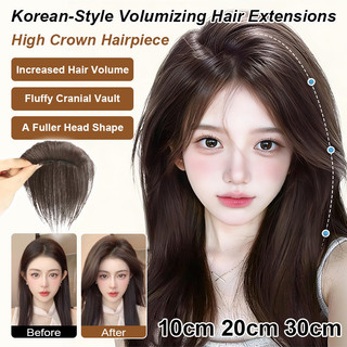 【Para Mulheres Modernas】Air Bangs Seamless Closure Hair Extensions Light Fluffy Hair Patches Perucas Naturais