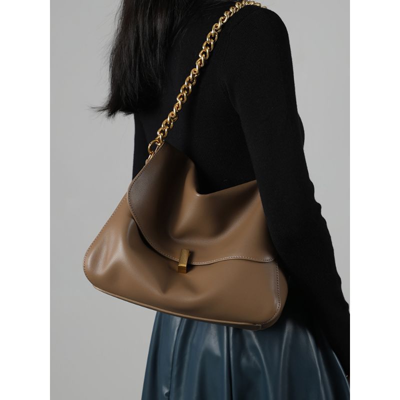 Material Sintético Elegante Estruturada Grande Capacidade Feminina Bolsa Transversal Duas Alças De Ombro Executiva