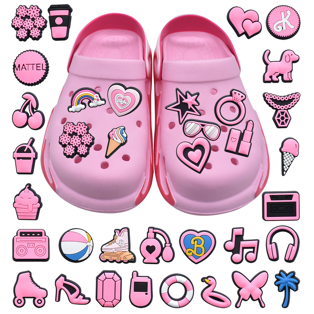 DIDOU Julho Novos Encantos De Sapato Acessórios Rosa Querida Sandálias Pingente Botão Pinos Moda Presentes Fivela Decora