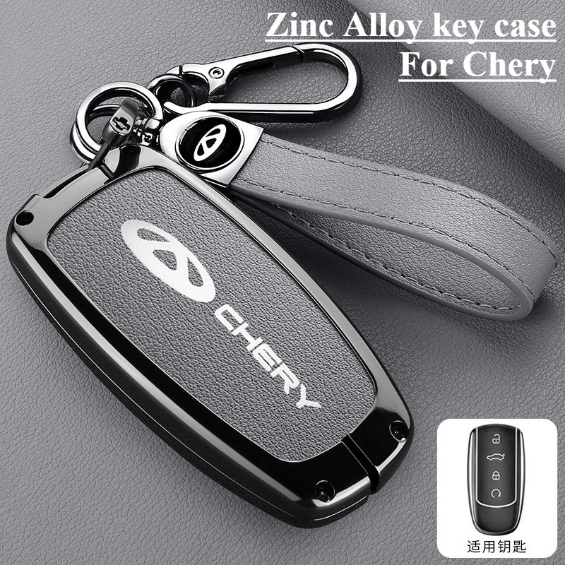 4 Botões Liga De Zinco Chave Do Carro Inteligente Capa Protetora Exterior Caber Novo Chery Tiggo 5 Plus 7 Pro 8