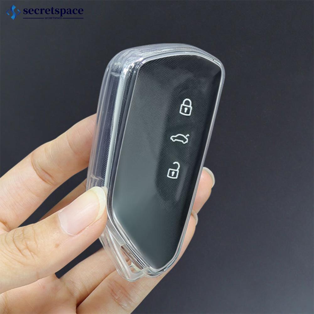 SECRETSPACE TPU Macio Carro Transparente Caso Chave Controle Remoto Proteger Capa Acessórios Automóveis Para VW Volkswag