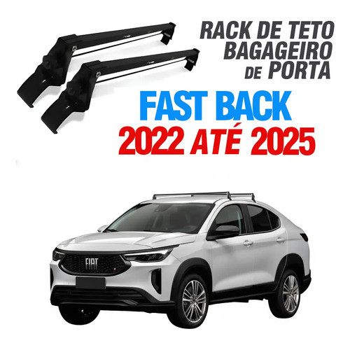 Rack De Teto Bagageiro Fast Back 2020 21 22 23 24 2025 Preto
