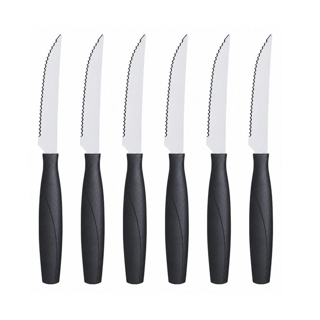 COMP Kit 6 Facas Brinox para Churrasco - Faca de Churrasco Itaparica Preto