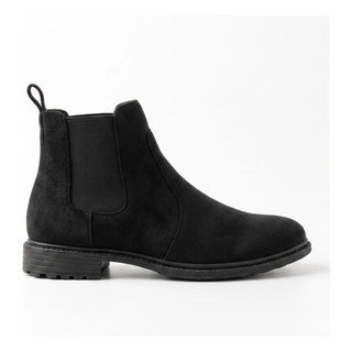 Bota Botina Masculina Couro Camurça Chelsea Resistente Macia