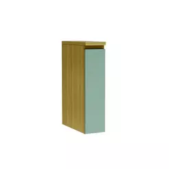 Balcão de Cozinha Modulado Rainha Porta Tempero 1 Porta c/Tampo 20cm Nature/Verde - Nesher