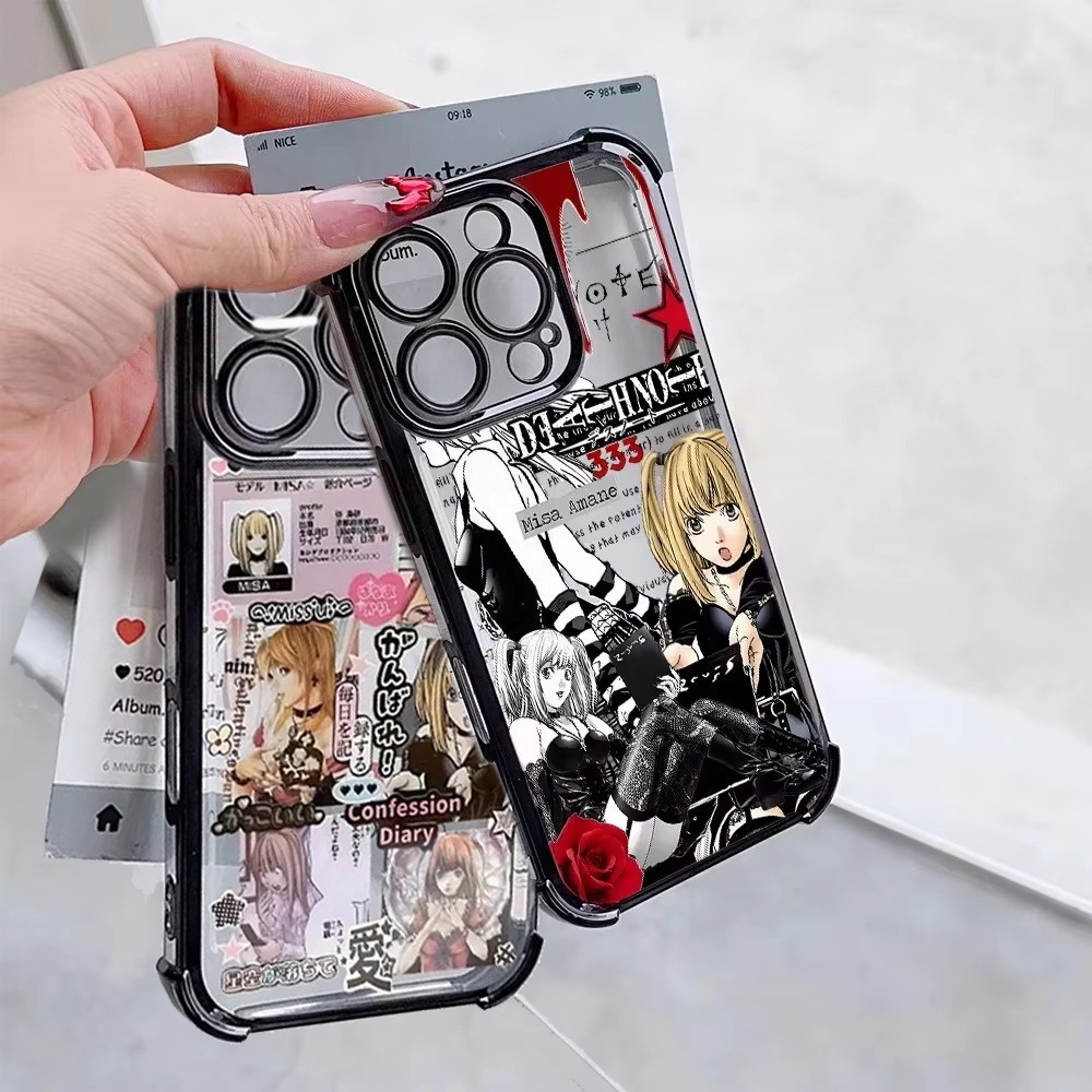Anime Legal Misa Amane Death Note Chapeamento Caso Capa Para Samsung Galaxy A57 A37 A27 A07 A55 A35 A36 A54 A15 A16 5G E