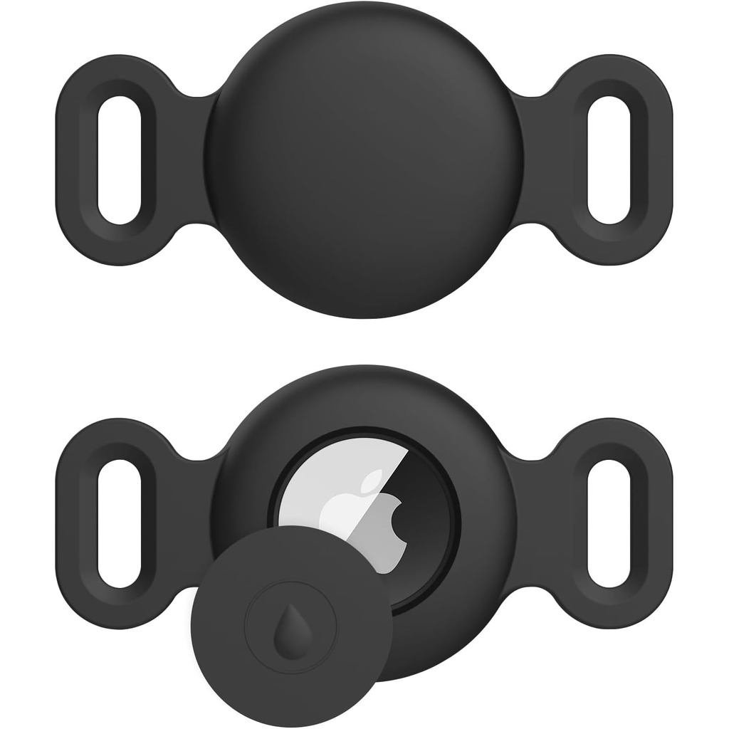para Coleira de Cão Airtag para Rastreador de Cães Apple Airtag, Pacote com 2 Ac