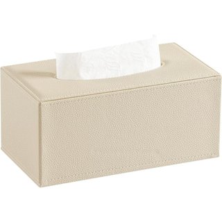 Capa Retangular para Caixas de Lenços de Papel de até 4 Polegadas de Altura, para Lenços de Papel em Couro PU co
