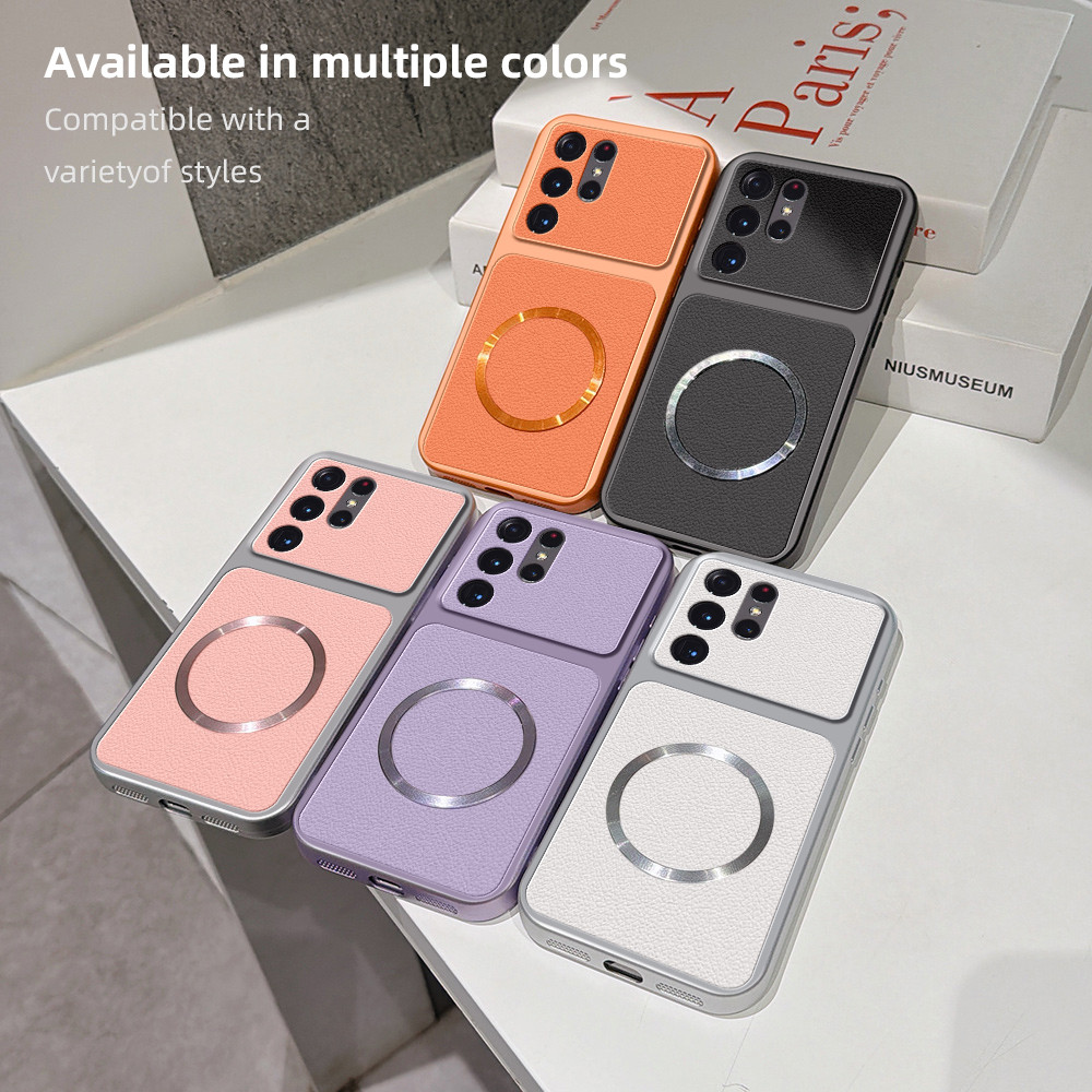 Para Samsung Galaxy A73 A57 A56 A55 A54 A53 A52 A52S A51 A50 A50S A30S S21 Plus Ultra S21 FE Note 20 Case Luxo PC Textur