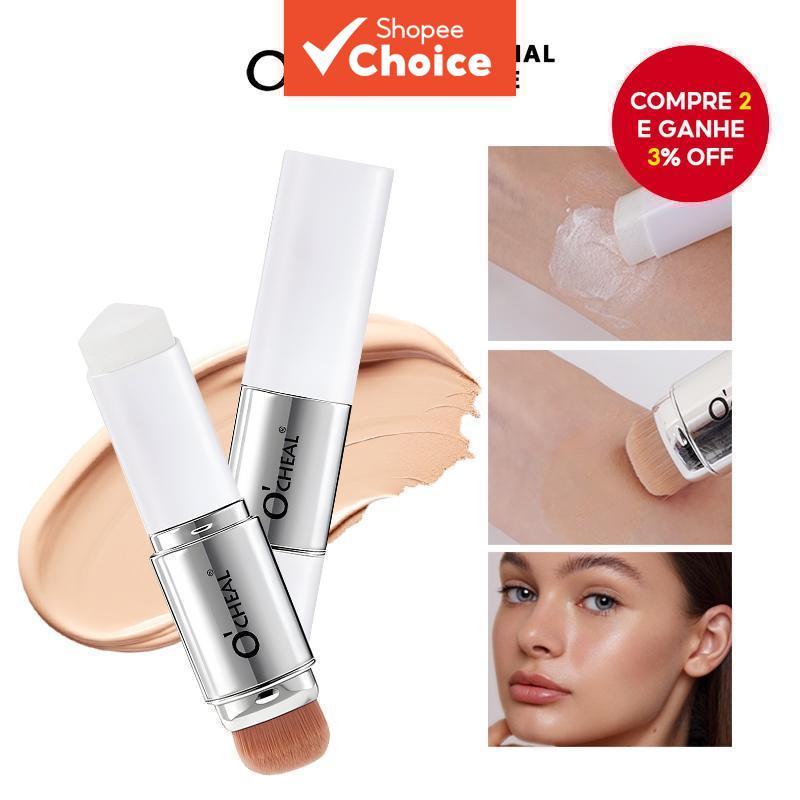 O'Cheal Dual-Ended Foundation Concealer Stick Coreano Beauty Fórmula Que Muda De Cor Com Cápsulas De Colágeno Maquiagem 
