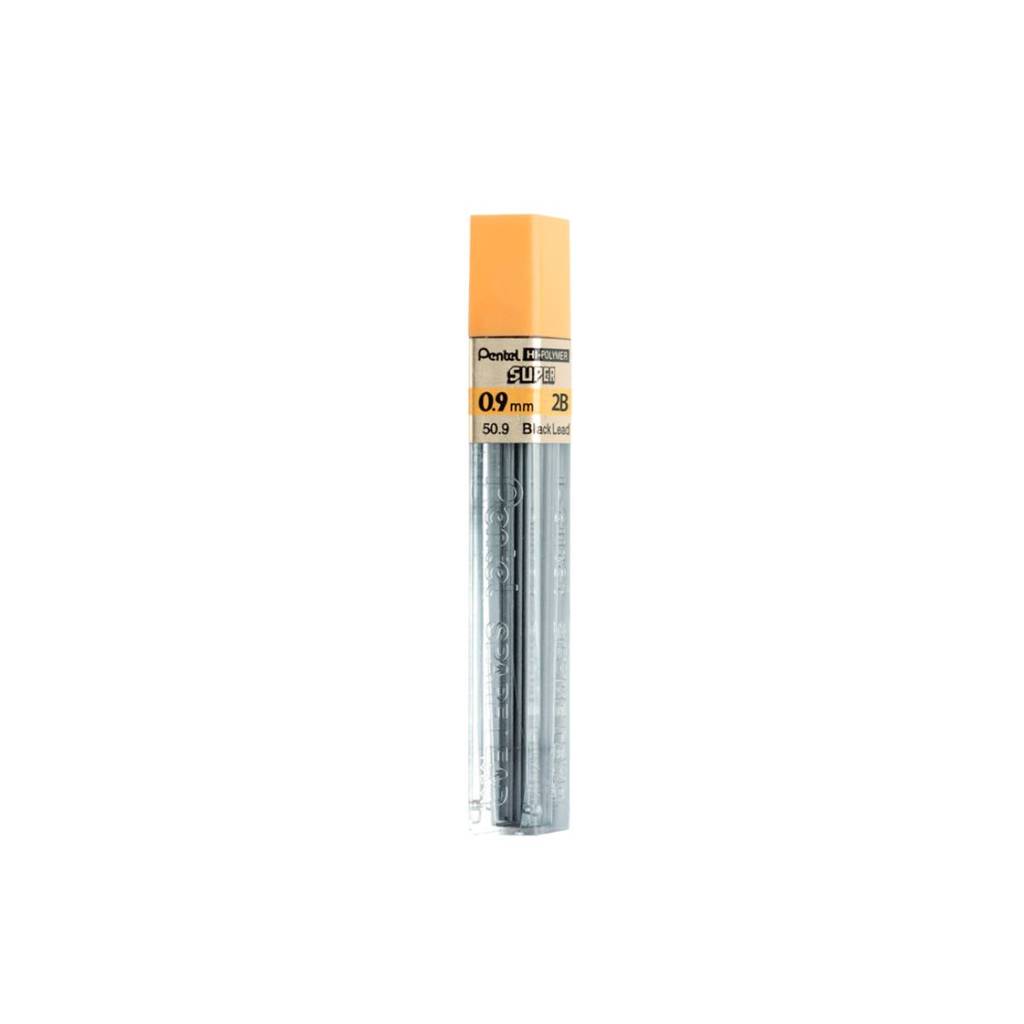 Grafite 0.9mm 2B tubo com 12 unidades Pentel