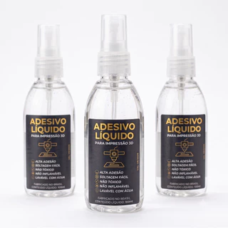 Kit 3 Adesivo Liquido Impressora 3d A.bond Pla Abs 300ml Alta Aderencia